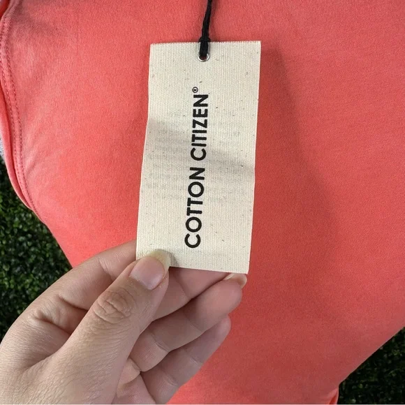 Nwt Cotton Citizen Bright Coral Tank Top - Picture 6 of 10